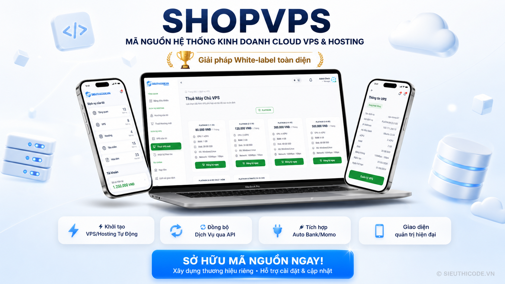 Hệ Thống Quản Lý Bán VPS Và Hosting Tự Động